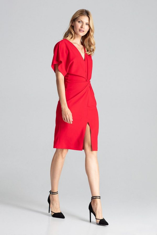 red Daydress model 138290 Figl