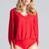 Red Shapewear Body in Shapewear Bodies For Women with Spandex, Polyester and Viscose