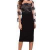 Black Cocktail Dress in Formal Dresses, Cocktail Dresses with Spandex and Polyester