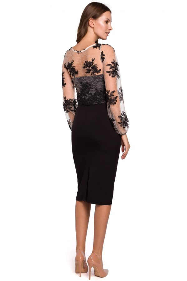 Black Cocktail Dress in Formal Dresses, Cocktail Dresses with Spandex and Polyester