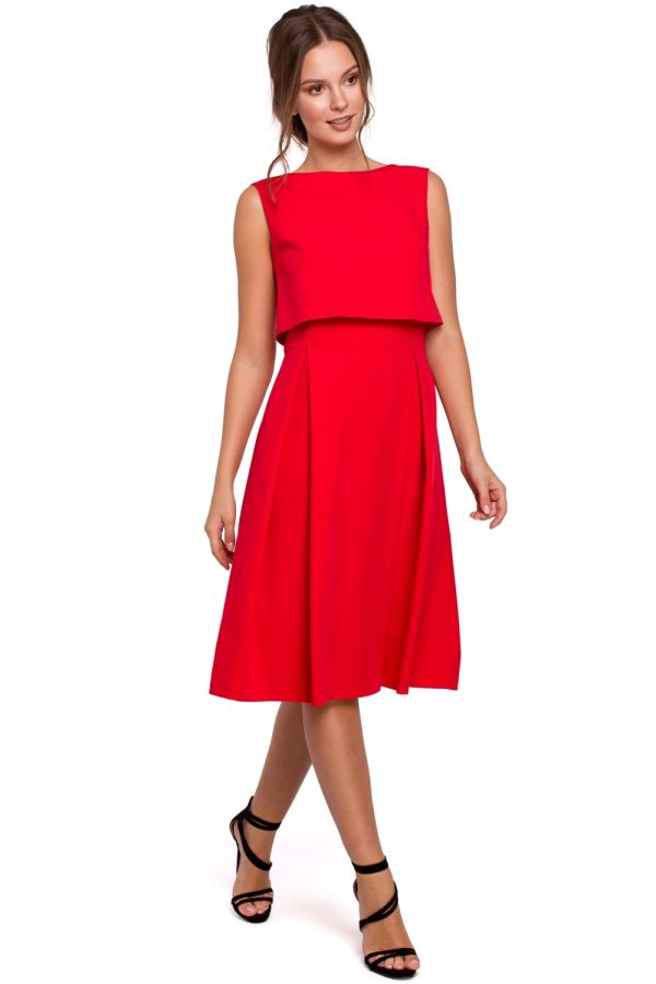Red Evening Dress in Evening Dresses with Spandex, Polyester and Rayon