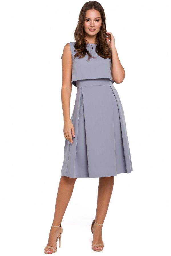 Grey Evening Dress in Evening Dresses with Spandex, Polyester and Rayon