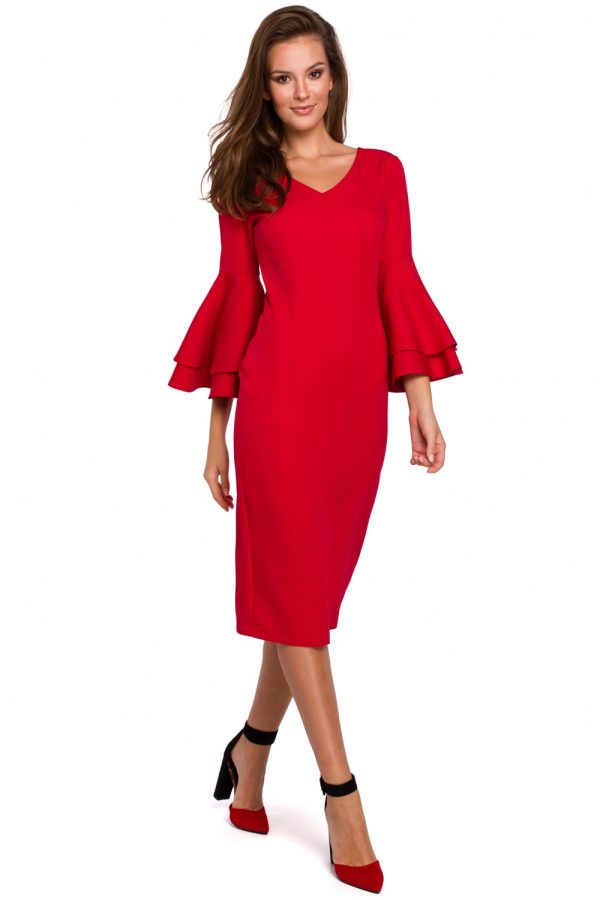 Red Cocktail Dress in Formal Dresses, Cocktail Dresses with Cotton and Polyester