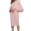 Pink Cocktail Dress in Formal Dresses, Cocktail Dresses with Cotton and Polyester