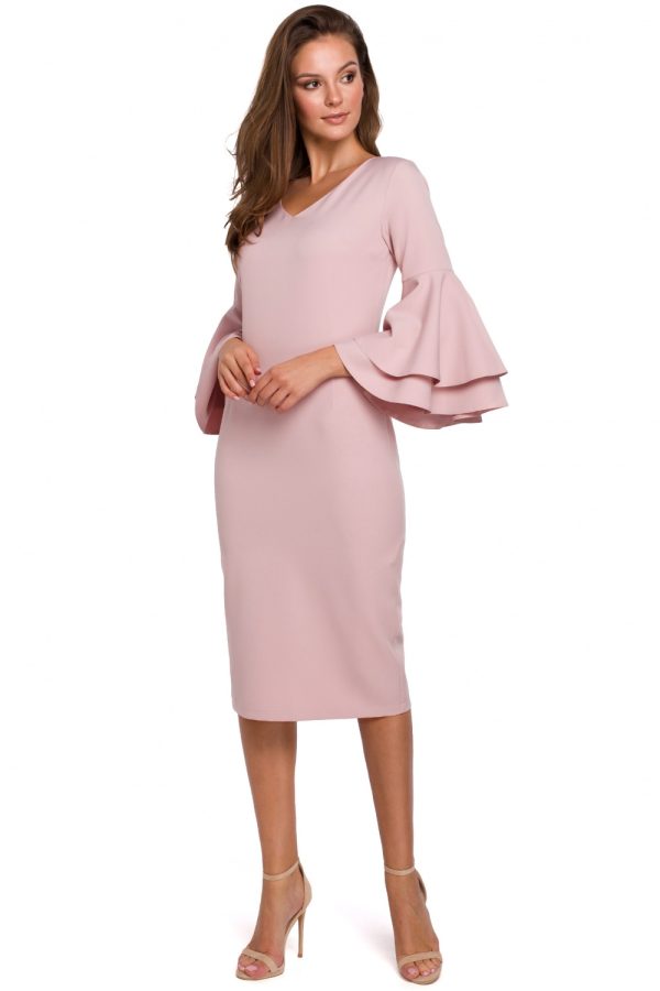 Pink Cocktail Dress in Formal Dresses, Cocktail Dresses with Cotton and Polyester