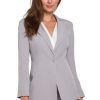 Grey Jacket in Jackets, Vests For Women with Spandex and Polyester