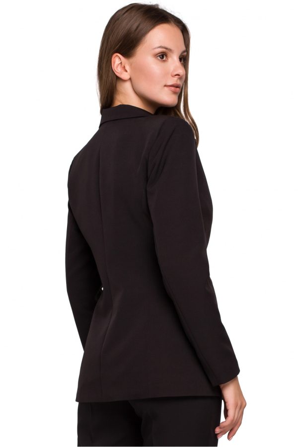 Black Jacket in Jackets, Vests For Women with Spandex and Polyester