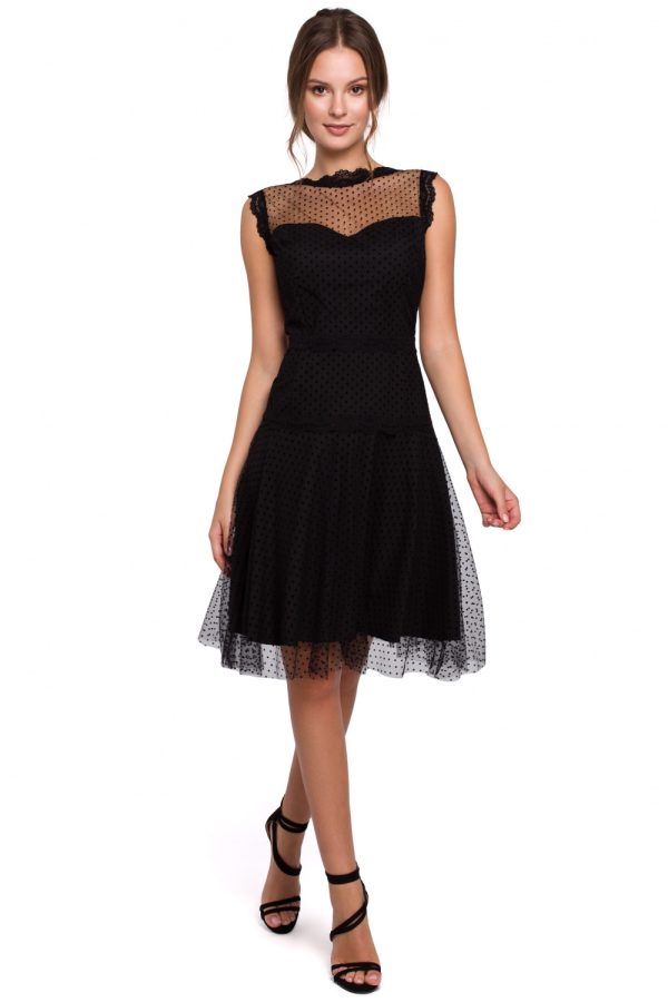Black Cocktail Dress in Formal Dresses, Cocktail Dresses with Spandex and Polyester