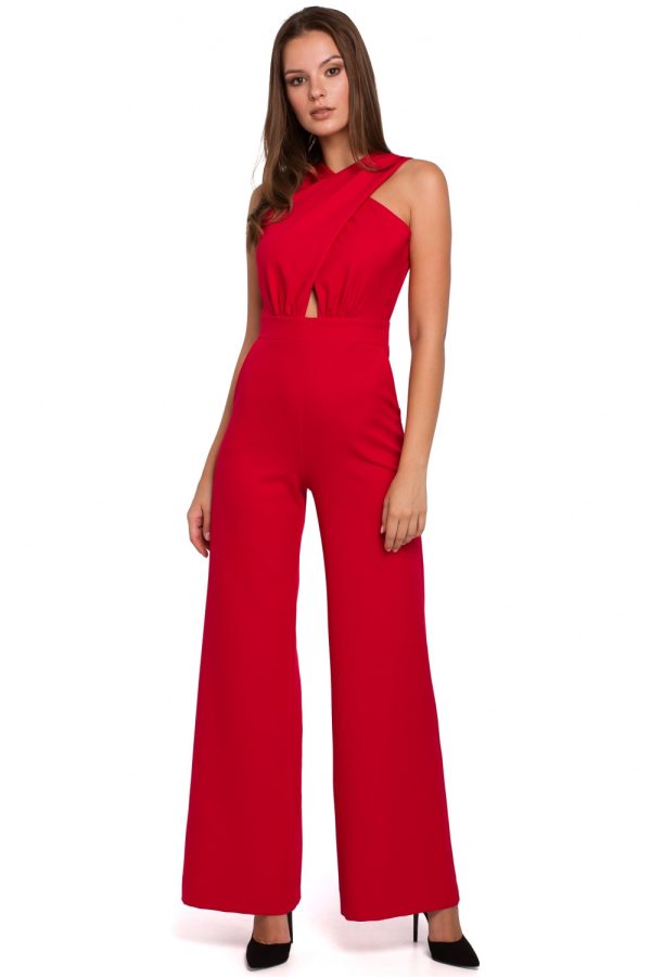 Red Suit in Playsuits For Women with Spandex and Polyester