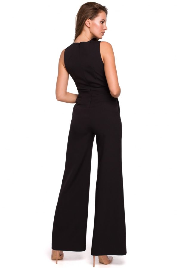 Black Suit in Playsuits For Women with Spandex and Polyester