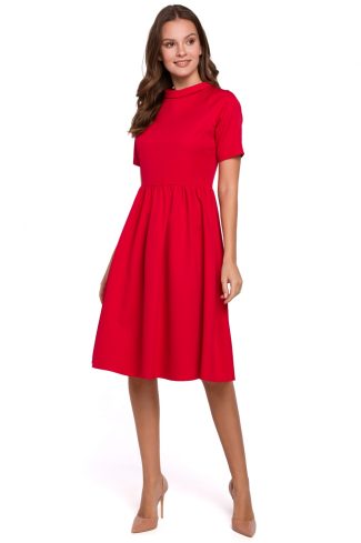 red Daydress model 138695 Makover
