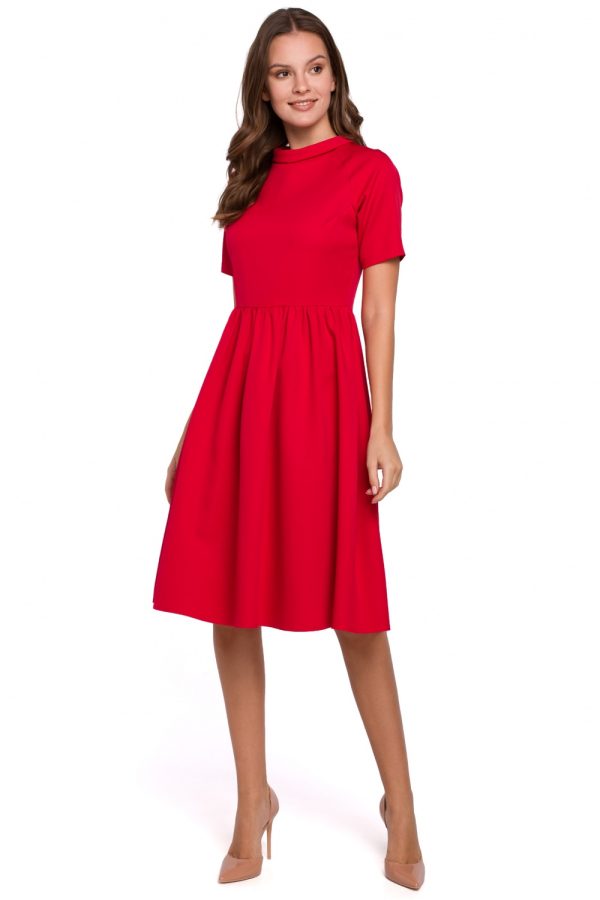 red Daydress model 138695 Makover