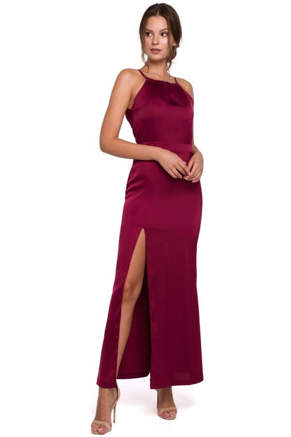 Red Long Dress in Evening Dresses with Spandex and Polyester
