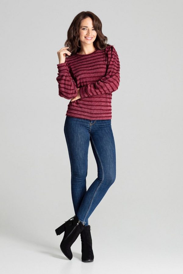 Red Blouse in Women`s Blouses, Tunics with Spandex, Polyester and Viscose