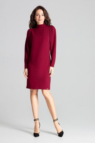 864900.jpg Red Daydress in Day Dresses with Spandex and Polyester