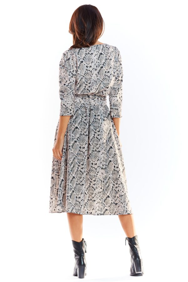 Grey Daydress in Day Dresses with Spandex and Polyester