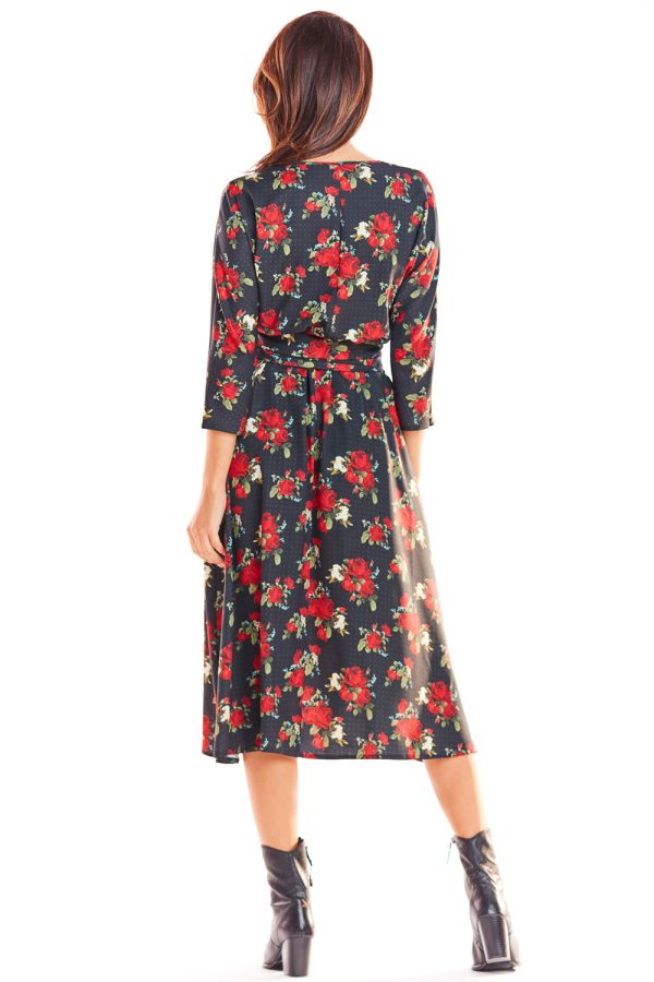 Black Daydress in Day Dresses with Spandex and Polyester