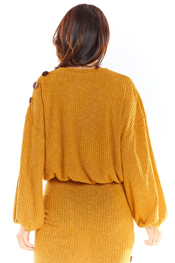 Brown Jumper in Sweaters, Pullovers, Jumpers, Turtlenecks, Boleros, Shrugs with Polyester, Spandex and Viscose