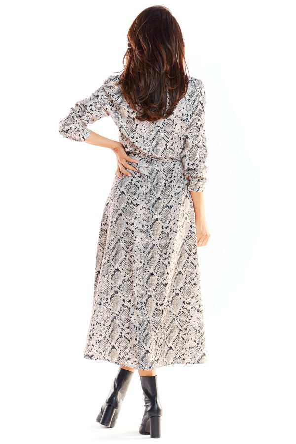 Grey Daydress in Day Dresses with Spandex and Polyester