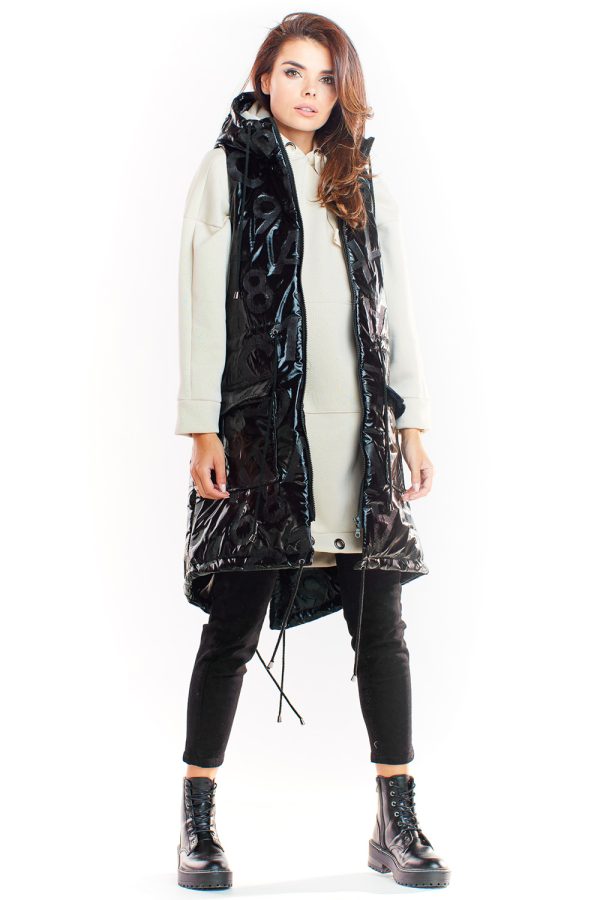 Black Gilet in Women`s Coats, Jackets with