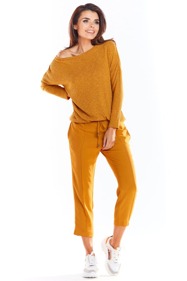 Brown Jumper in Sweaters, Pullovers, Jumpers, Turtlenecks, Boleros, Shrugs with Polyester, Spandex and Viscose