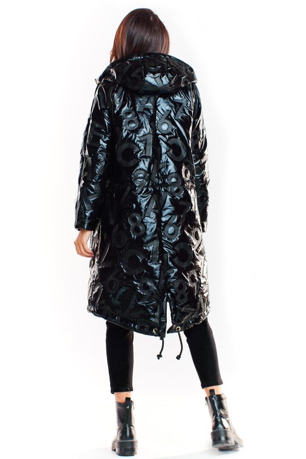 Black Coat in Women`s Coats, Jackets with Polyester