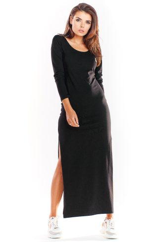Black Daydress in Day Dresses with Cotton and Lycra