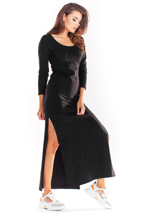 Black Daydress in Day Dresses with Cotton and Lycra
