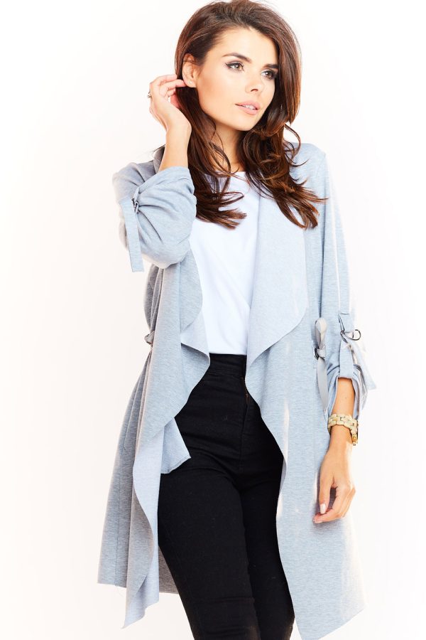 Grey Sweatshirt in Sweatshirts For Women with Cotton, Spandex and Polyester
