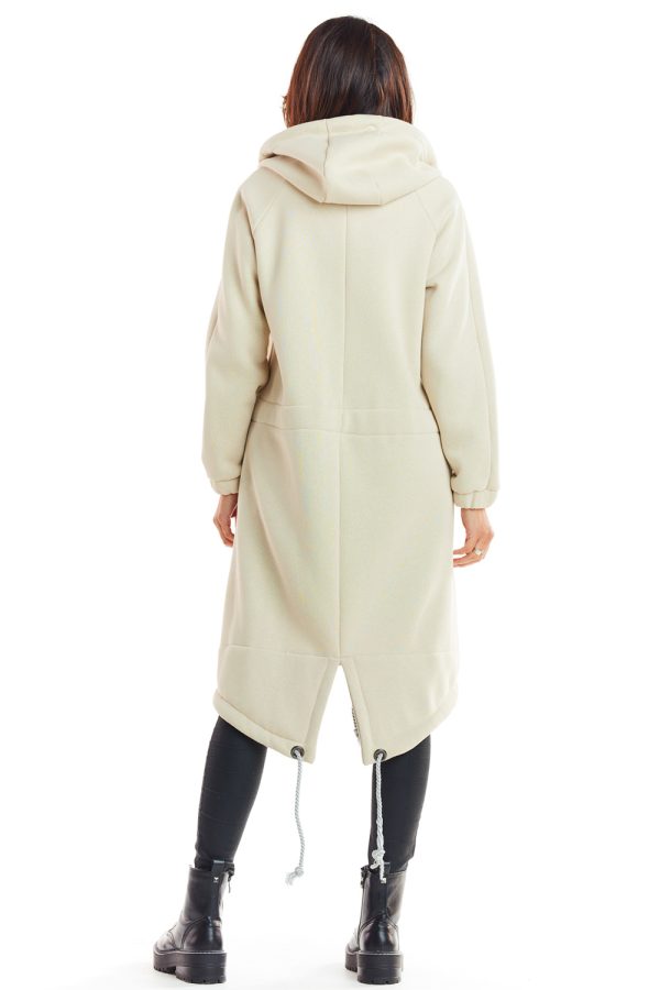 Beige Sweatshirt in Sweatshirts For Women with Cotton and Lycra