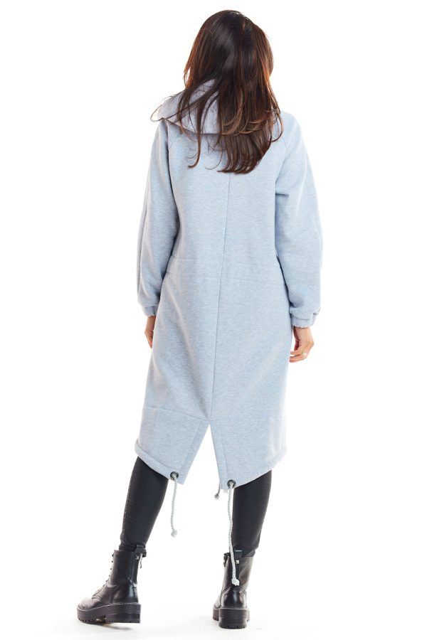 Grey Sweatshirt in Sweatshirts For Women with Cotton and Lycra
