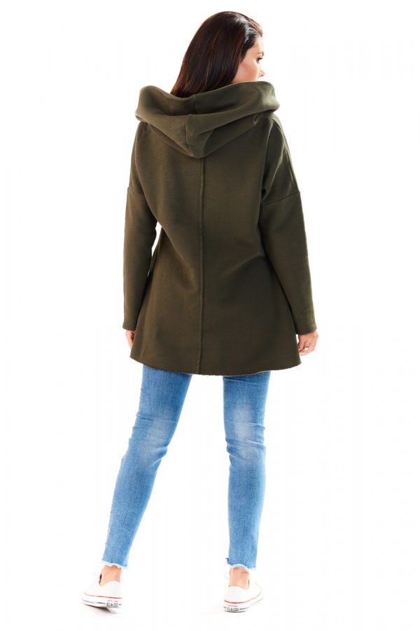 Green Sweatshirt in Sweatshirts For Women with Cotton and Spandex