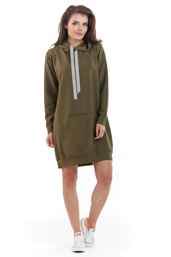 Green Sweatshirt in Sweatshirts For Women with Cotton, Spandex and Polyester