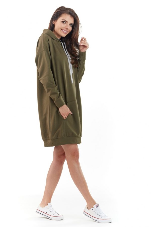 Green Sweatshirt in Sweatshirts For Women with Cotton, Spandex and Polyester