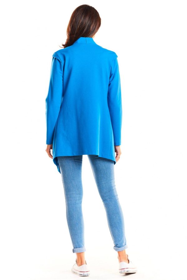 Blue Jacket in Jackets, Vests For Women with Cotton, Spandex and Polyester