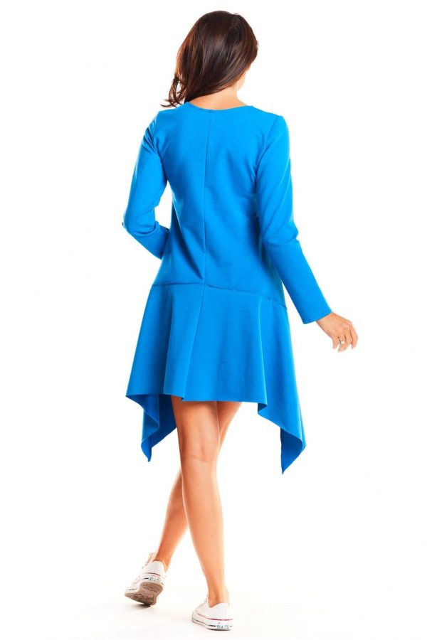 Blue Daydress in Day Dresses with Cotton, Spandex and Polyester