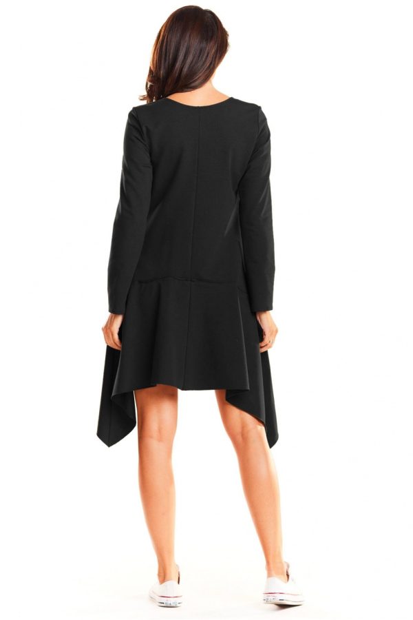 Black Daydress in Day Dresses with Cotton, Spandex and Polyester