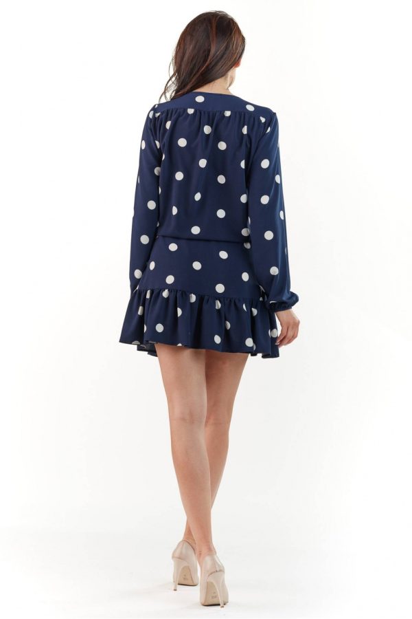 Navy Blue Cocktail Dress in Formal Dresses, Cocktail Dresses with Spandex and Polyester