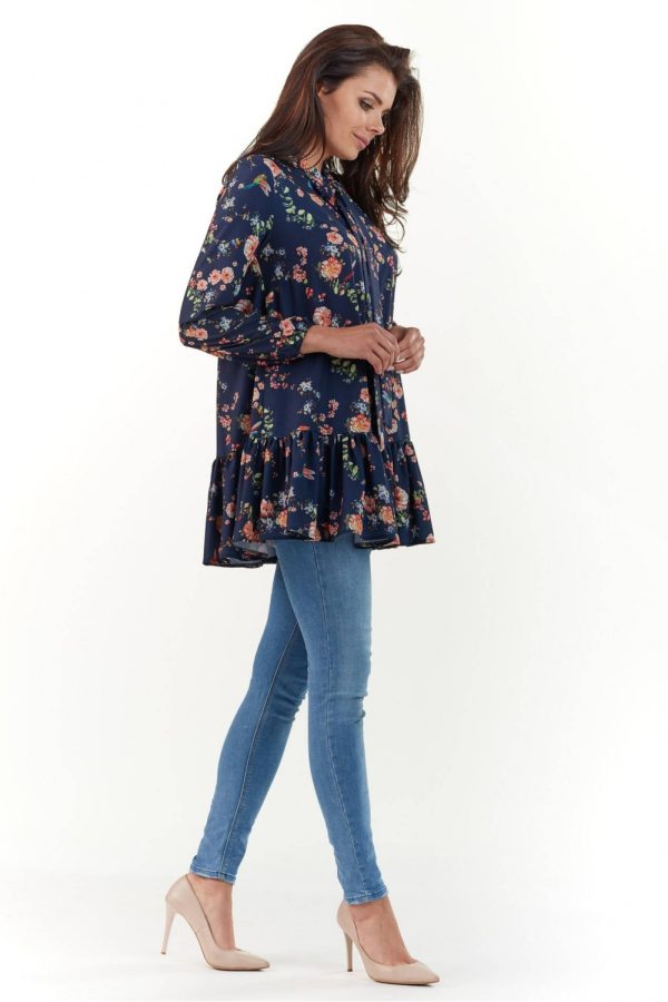 navy blue Blouse model 140054 Infinite You