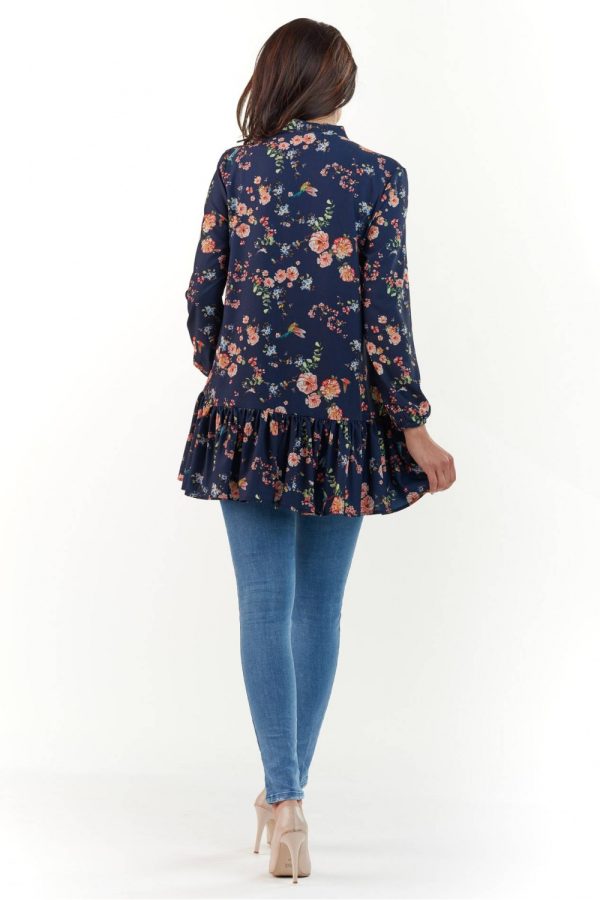navy blue Blouse model 140054 Infinite You
