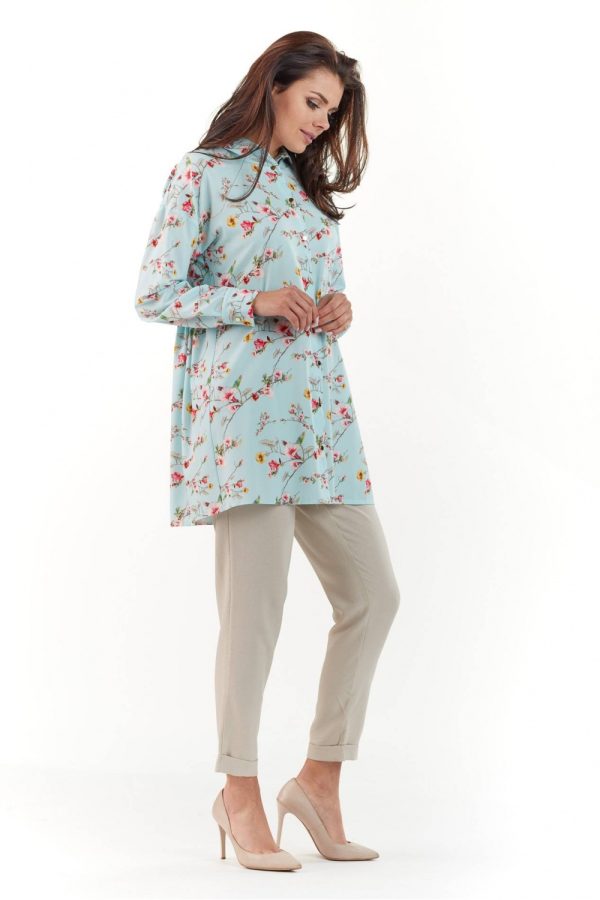 blue Long sleeve shirt model 140059 Infinite You