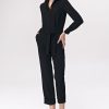 868919.jpg Black Suit in Playsuits For Women with Spandex, Polyester and Viscose