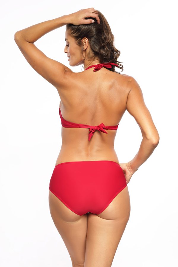Red Swimsuit Two Piece in Two-Piece Swimsuits, Tops, Swimsuit Bottoms with Spandex and Polyamide