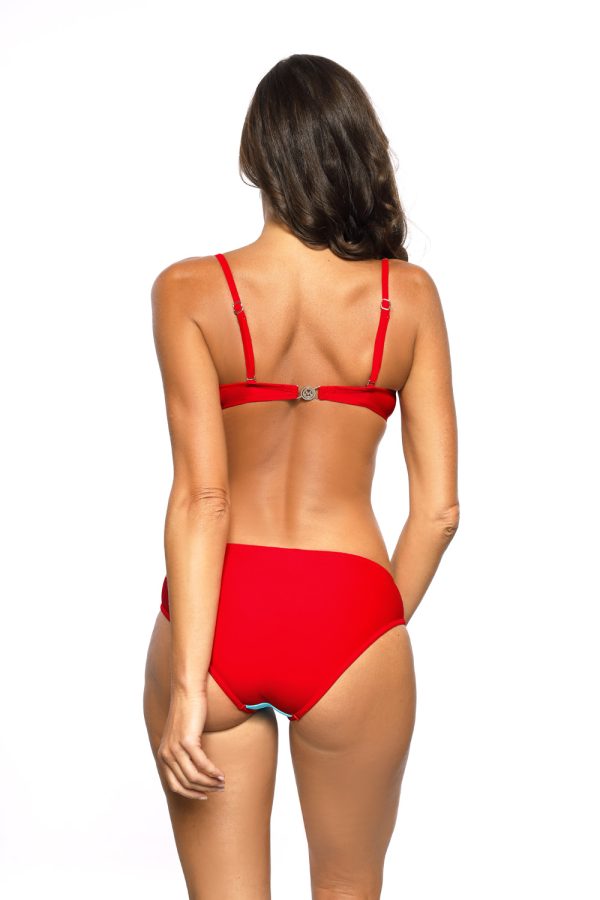 Red Swimsuit Two Piece in Two-Piece Swimsuits, Tops, Swimsuit Bottoms with Spandex and Polyamide