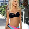 Black Swimsuit Two Piece in Two-Piece Swimsuits, Tops, Swimsuit Bottoms with Spandex and Polyamide