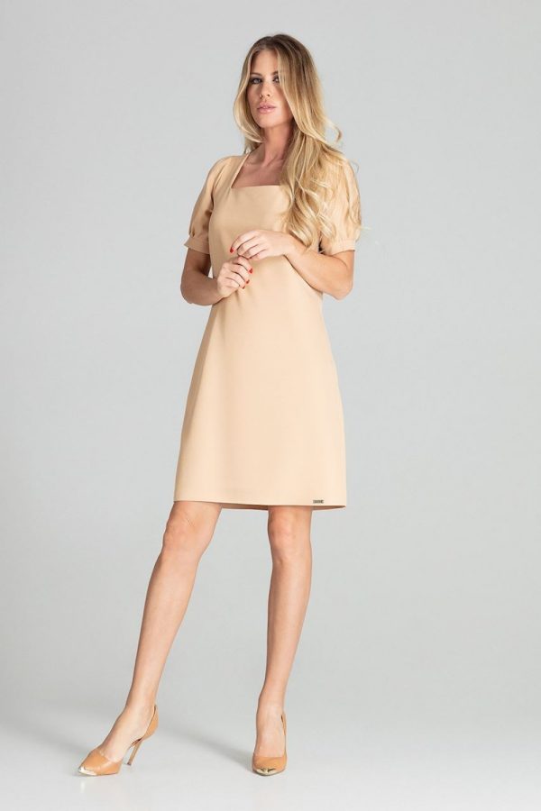 beige Daydress model 141730 Figl