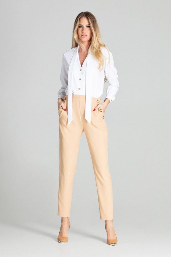 White Shirt in Shirts For Women with Spandex and Polyester