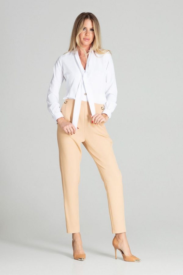 White Shirt in Shirts For Women with Spandex and Polyester