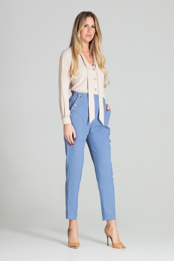 Beige Shirt in Shirts For Women with Spandex and Polyester