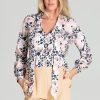 Multicolor Shirt in Shirts For Women with Spandex and Polyester